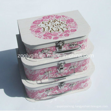 Custom High Quality Fancy Cardboard Paper Suitcase / Wholesale Paper Suitcase Gift Packaging Box